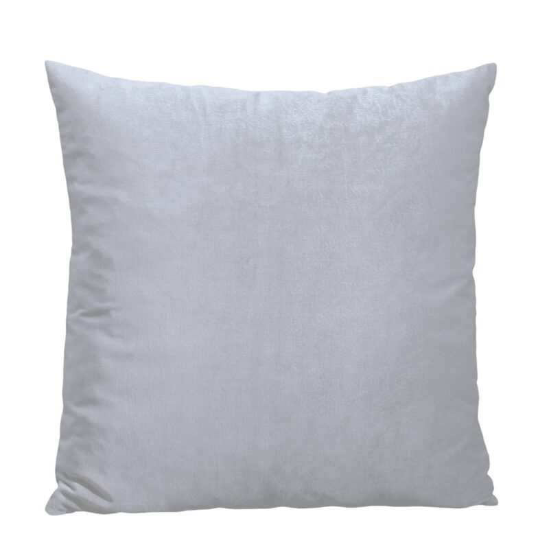 Velours sierkussen Zilver